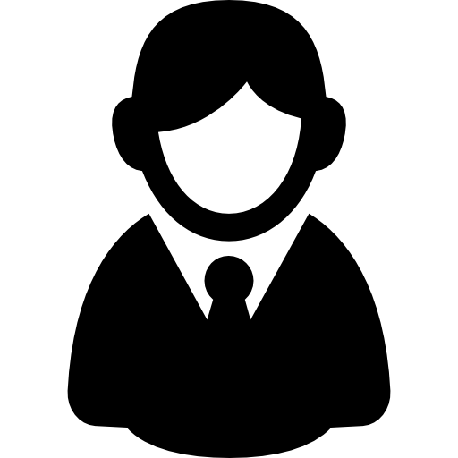 Casual male user symbol